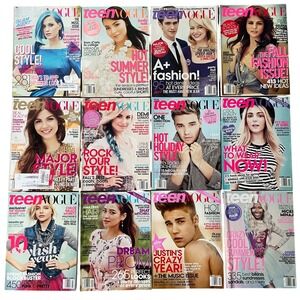 Teen Vogue Magazine Lot 2012-2013 12 Issues Bieber Selena Gomez Nikki Minaj